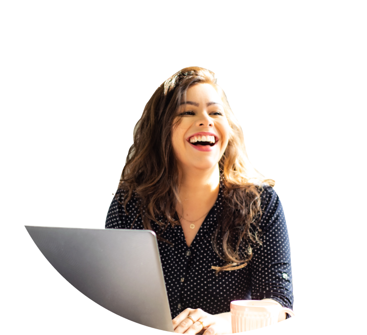 Person mit Fokus auf UX/UI Design